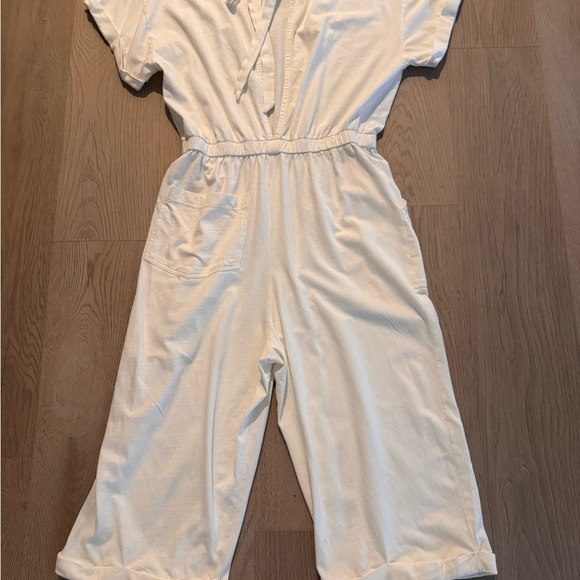 Free People “Free-Est” Frankie One-Piece Jumpsuit Size Large Color: Cream. - Picture 3 of 11